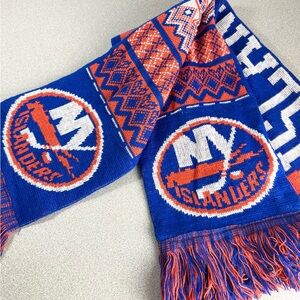 New York Islanders Hockey scarf Fair Isle spell out Knit‎